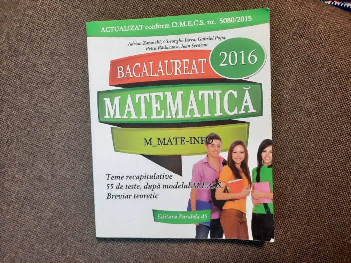 MATEMATICA BACALAUREAT 2016 GHEORGHE IUREA