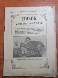 Edison si Inventiunile Sale, 1911, Carte Veche, Bucuresti