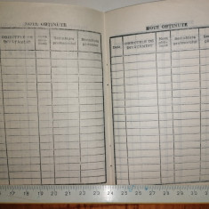 RAR = CARNET DE ELEV NESCRIS - RSR - PT CLASELE V -VIII