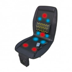 Husa scaun auto cu masaj ventilatie si incalzire, 12V, reglaj telecomanda foto
