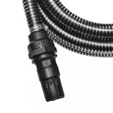 Cumpara ieftin Furtun de aspirare cu racorduri, negru, 22 mm, 4 m