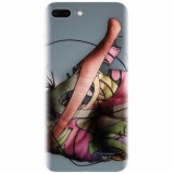 Husa silicon pentru Apple Iphone 7 Plus, Abstract Minimalistic Hands