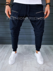 Pantaloni de trening conici bluemarin A18237 foto