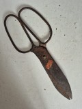 Foarfecă veche de croitorie din oțel forjat manual &ndash; Model antic utilitar, 27 cm