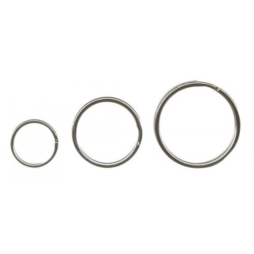 Inele Metalice Pentru Chei, D - 30mm, 10 Buc/set, Alco - Argintii