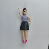 Burger King Barbie Fashionistas - Brunette in Purple Shirt 2022