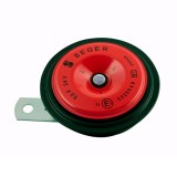 Claxon Auto 24V SEGER, Ton Jos, Electromagnetic, Disc, Camion, Negru/Rosu, 105-118dB