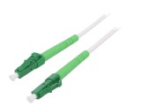Patch cord fibră OS2 LC/APC 5m LSZH alb