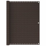 Cumpara ieftin Paravan de balcon, maro, 120x400 cm, HDPE