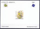 DB1 Fauna Pasari Belgia Eseu Proiect Neadoptat MNH, Nestampilat