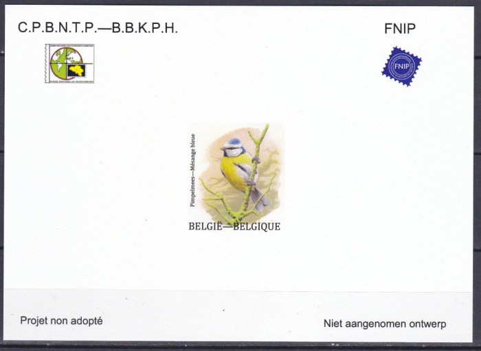 DB1 Fauna Pasari Belgia Eseu Proiect Neadoptat MNH