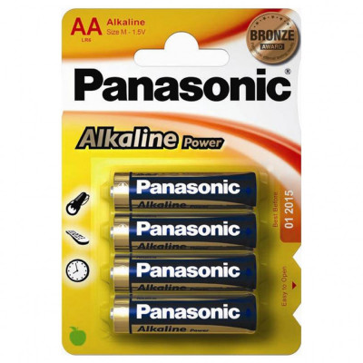 Set 4 baterii Panasonic Alkaline Power R6 AA Automotive TrustedCars foto