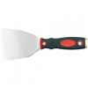 Spaclu inox maner cu bicolor insertie alama, 30mm, Vorel