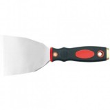 Spaclu inox maner cu bicolor insertie alama,100mm