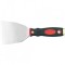 Spaclu inox maner cu bicolor insertie alama, 30mm