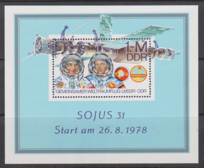Germania DDR 1978 , Cosmos - Soyuz , Colita MNH foto