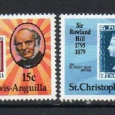 St Christopher Nevis Anguilla 1979 - Rowland Hill, serie neuzata