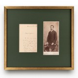 Take Ionescu, scrisoare pentru Dimitrie Greceanu, 1902 + fotografie de cabinet, atelier Franz Mandy, cca. 1891