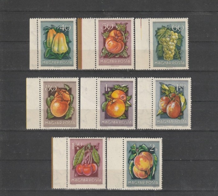 Gy&uuml;m&ouml;lcs&ouml;k (Fructe) LP1447-1454 Ungaria 1954