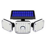 Лампа с троен соларен заряд 112 LED, 20W, сензор за движение, 2400 mAh, 3 режима на светене, Oem