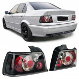Lumini spate cu sticla clara, negre, potrivite pentru BMW Seria 3 E36 Sedan 1990-1998 Performance AutoTuning
