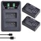 Set 2 acumulatori EN-EL20 + incarcator Nikon Coolpix P1000 Nikon 1 J1 J2 J3 AW1