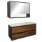 Mobilier complet de baie Porto 120 &icirc;n culoarea stejarului rustic antracit
