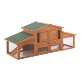 Cusca iepuri mici Schmitten 72 x 180 x 62 cm lemn brad [en.casa] HausGarden Leisure