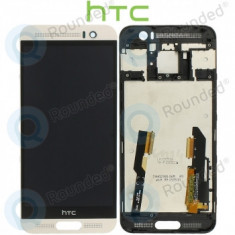 Capacul frontal al modulului de afișare HTC One M9+ + LCD + digitizer argintiu