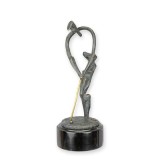Jucator de golf-statueta moderna din bronz cu un soclu din marmura BF-39