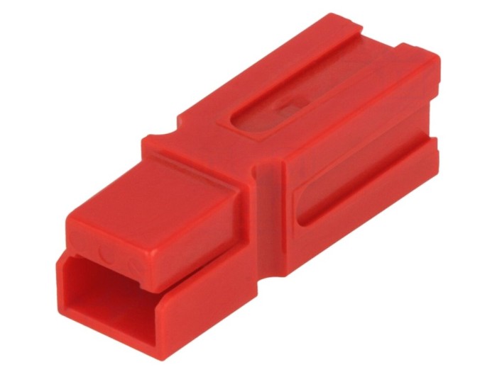 Conector cablu-cablu hermafrodit 75A - 1 PIN, roşu