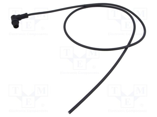 Conector M12 mufă tată &icirc;n unghi aurit 5 PIN AMPHENOL