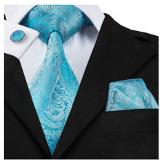 Set cravata + batista + butoni - matase - model 197