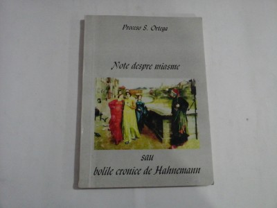 NOTE DESPRE MIASME SAU BOLILE CRONICE DE HAHNEMANN - PROCESO S. ORTEGA foto