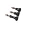 Set 3 Suruburi din Aluminiu CNC pt Camere Gopro Hero Session Negru
