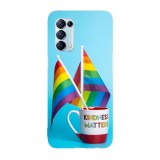 Husa compatibila cu Oppo A74 5G model Kindness matters, Silicon, TPU, Viceversa, Transparent, Carcasa