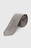 Cumpara ieftin HUGO cravată de mătase culoarea gri 50468199
