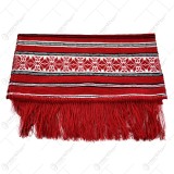 Fata de masa artizanat 80&times;40 CM Rosu/Alb/Negru