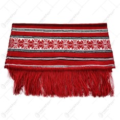Fata de masa artizanat 80&times;40 CM Rosu/Alb/Negru