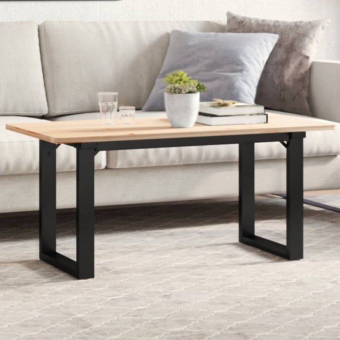 vidaXL Picioare Măsuță de cafea O-Frame 90x30x43 cm Oţel 357877