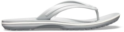 Slapi Crocs Crocband Flip Gri - Light Grey/White foto