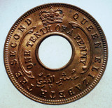 1.474 AFRICA DE VEST COLONIE BRITANICA BRITISH WEST AFRICA 1/10 PENNY 1954 XF/AU, Bronz