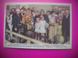 HOPCT 6385 INAUGURARE MALL PRINCE BOUDOUIN LA HOBOKEN -1933-REGINA ASTRID-FAMILIA REGALA BELGIA-CROMO LITHO-CIOCOLATA COTE D&#039;OR
