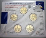 GERMANIA 2016 - 5 x 2 euro comemorativ -Dresdner Zwinger -A,D,F,G,J -blister/BU