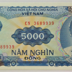 BANCNOTA COMUNISTA 5000 DONG - VIETNAM, anul 1991 *cod 770 = UNC