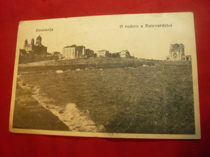 Ilustrata Constanta - Bulevardul , circulat 1919