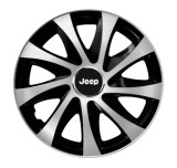 Cumpara ieftin Set 4 capace roti Drift exrta Gri-Negru R14 pentru gama auto Jeep