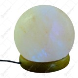 Lampa USB din cristale de sare in forma de glob