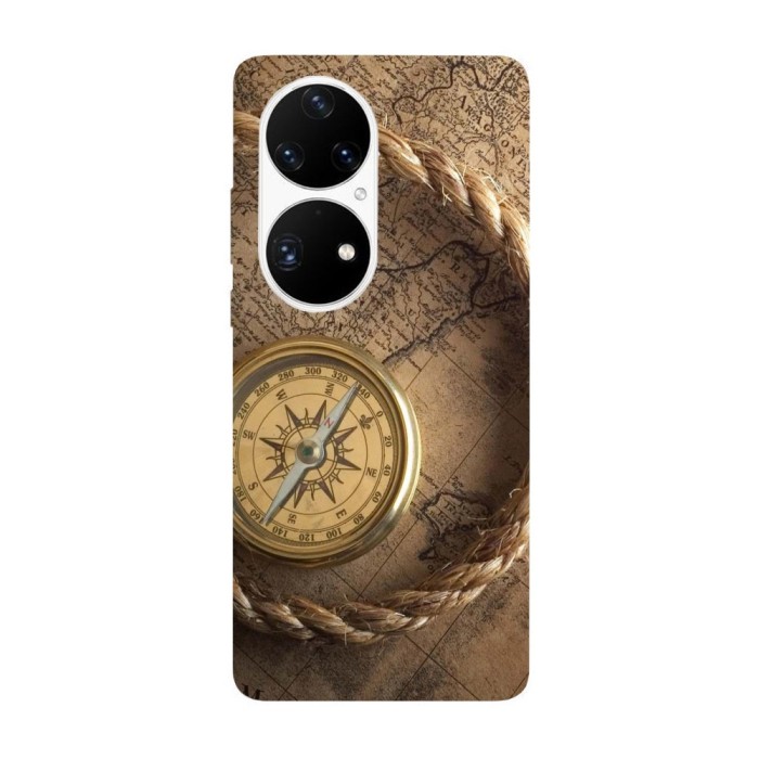 Husa compatibila cu Huawei Nova Y70 model Vintage compass, Silicon, TPU, Viceversa