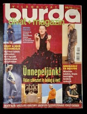 Revista BURDA DIVAT+MAGAZIN * LIMBA MAGHIARA* CU TIPARE NEFOLOSITE - decembrie 1999